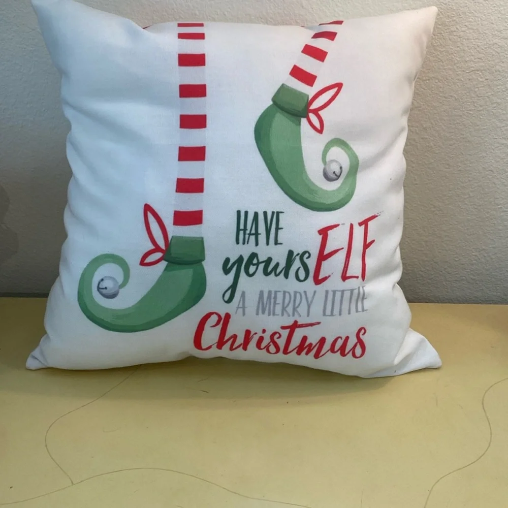 Christmas Pillow. Have YoursELF a Merry Little Christmas. Double sided.
